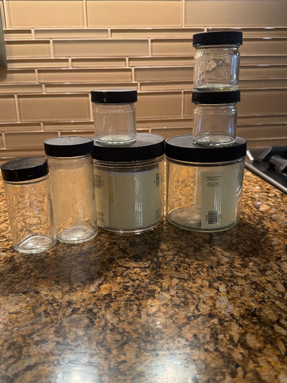 Penzeys 7 Empty Spice Jars NEW
